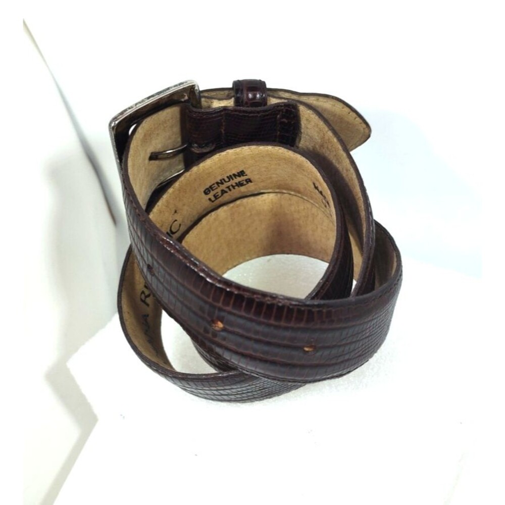 Banana Republic Classics Womens 1" wide Brown Leather Belt Sz M 30  USA 26.5-31" - Picture 3 of 10